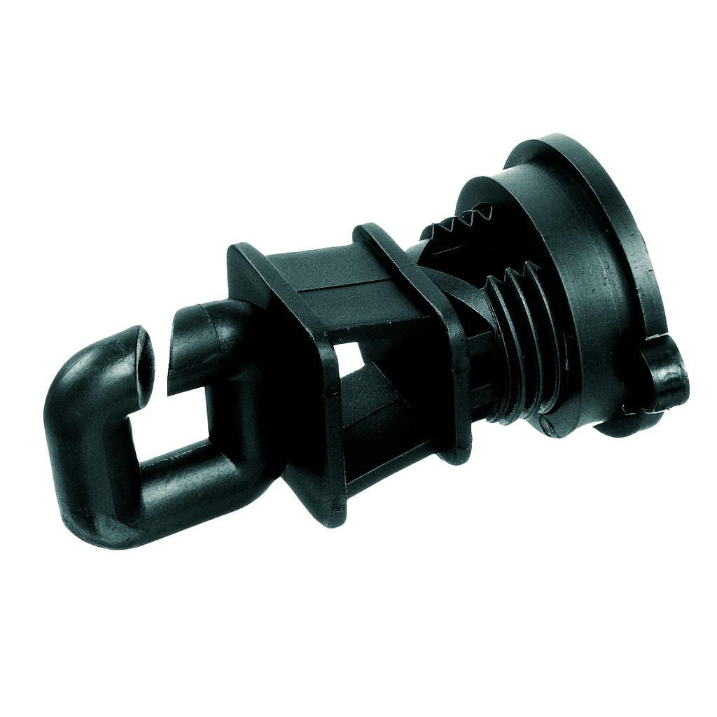 25x Zusatzisolatoren »Kontermutter« für Pfahl bis Ø 15mm