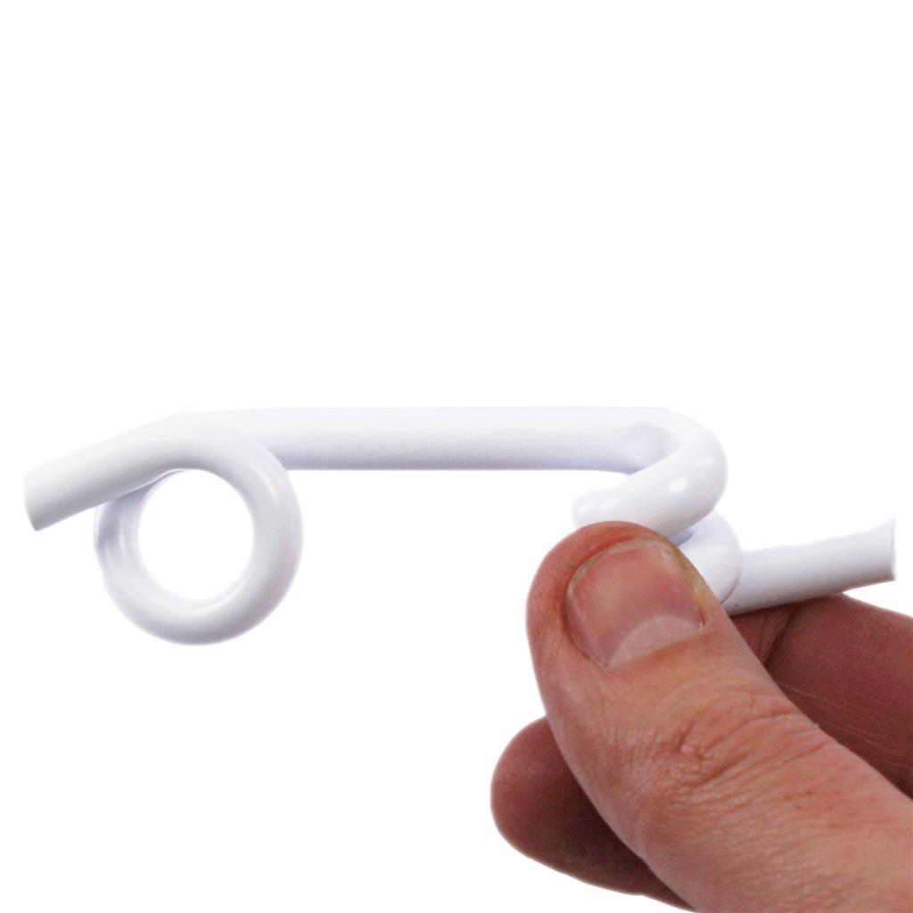 25x Klemmisolator »Fiberglaspfahl« für Ø 10mm Pfahl · Litze