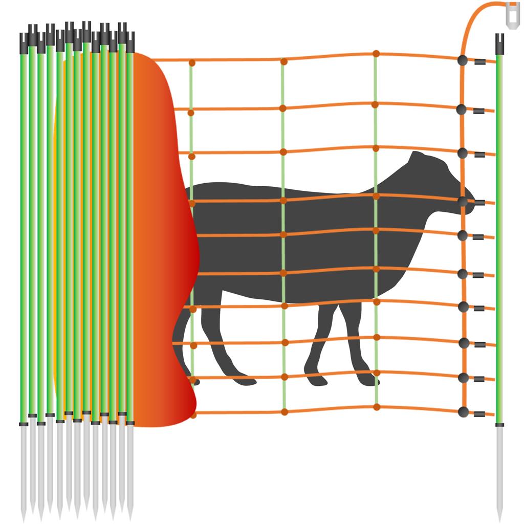 Schafzaun »Euronetz« Elektrozaun · 50m 1 Spitze, 106cm