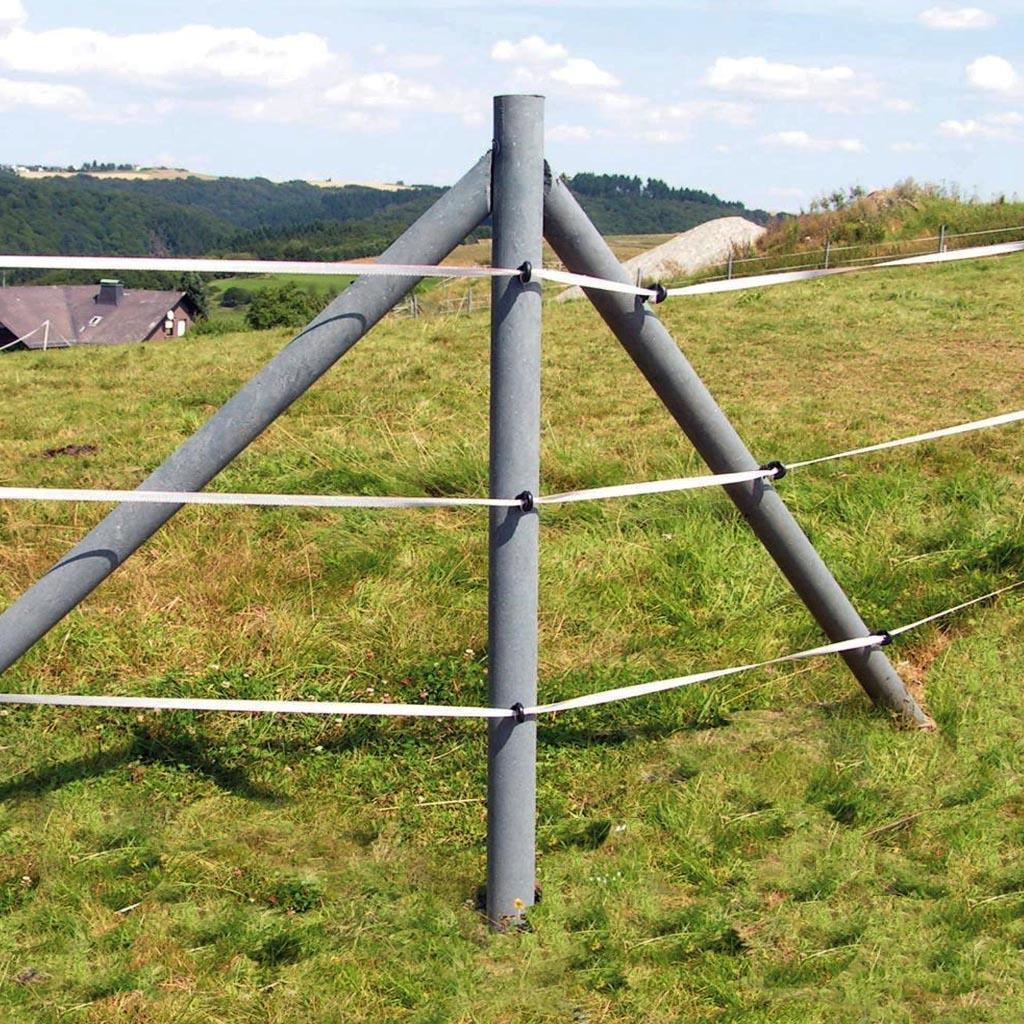 75 x Recyclingpfahl »Rund« 2,25m 7cm Palette