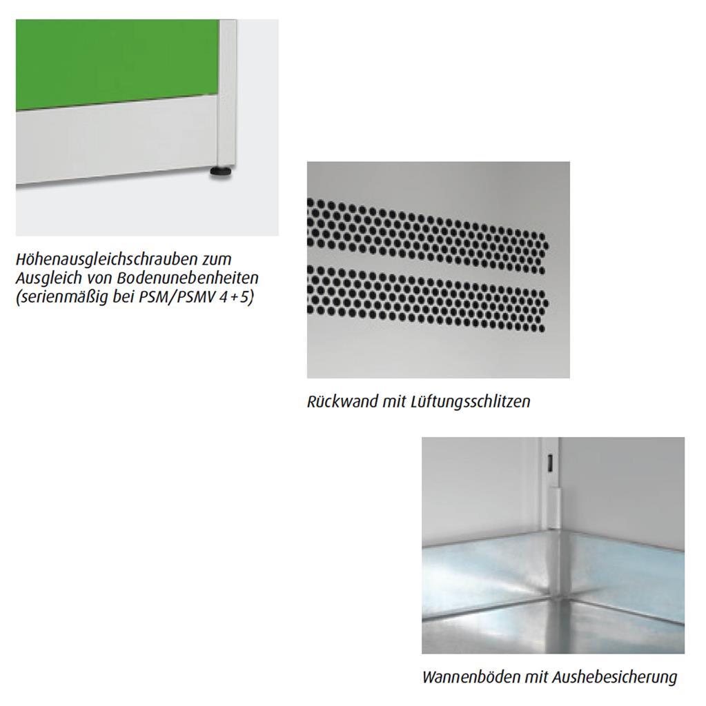 Gefahrstoffschrank »M« Sicherheitsschrank · 160kg, grau