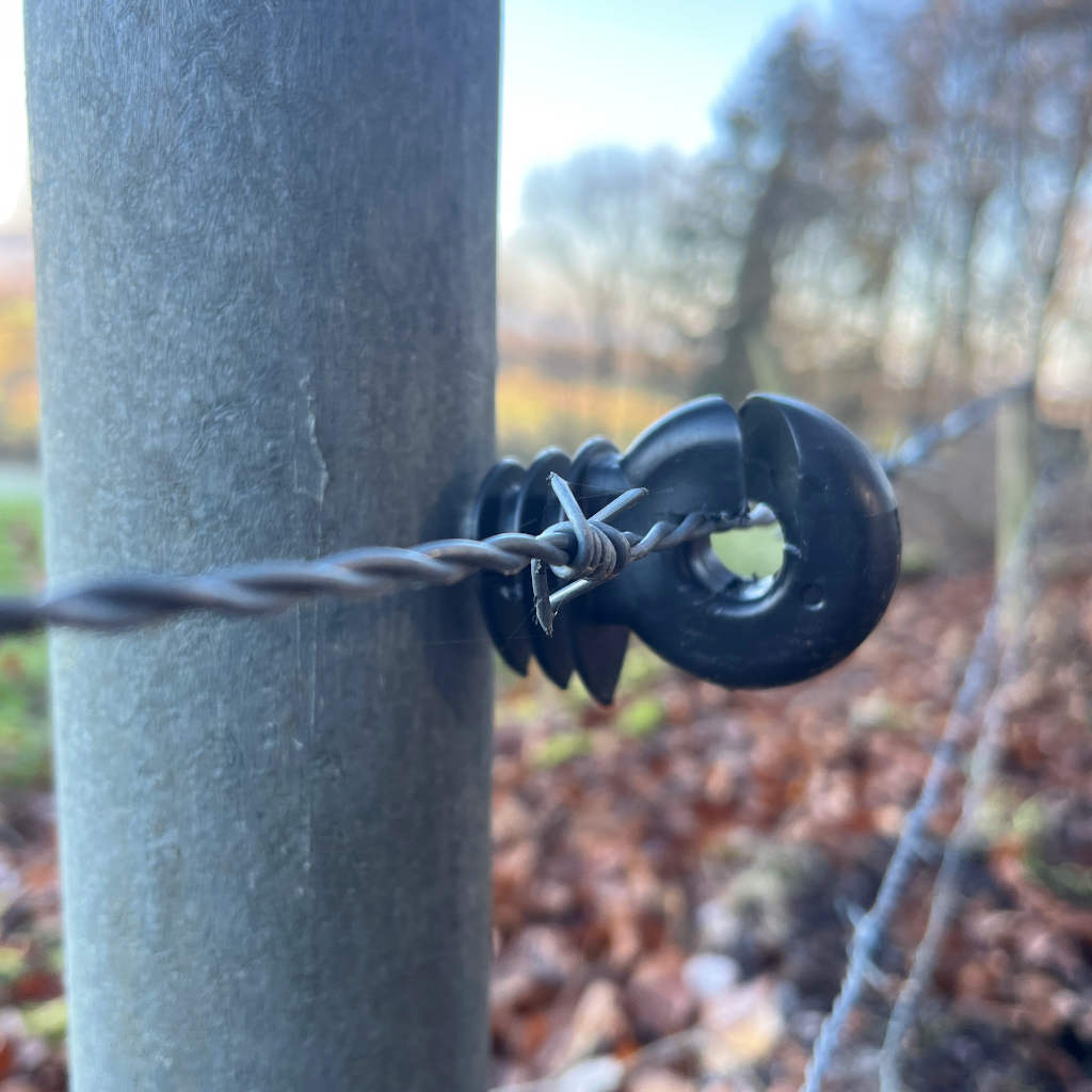 Recyclingpfähle »Rund« Zaun Pfosten · 4,5cm, 1,50m
