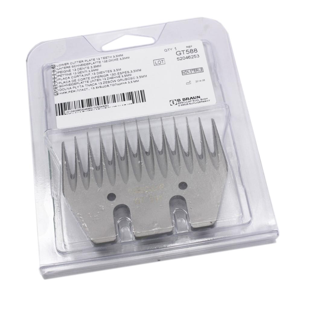 Scherkopf »Aesculap GT 588« untere Schneidplatte 13 Zähne, 3,5mm