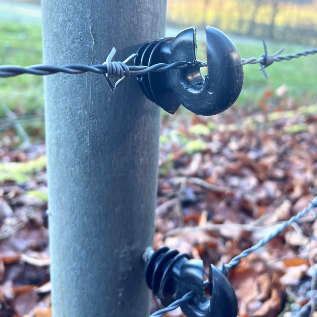 Recyclingpfähle »Rund« Zaunpfosten · 4,5cm, 1,30m