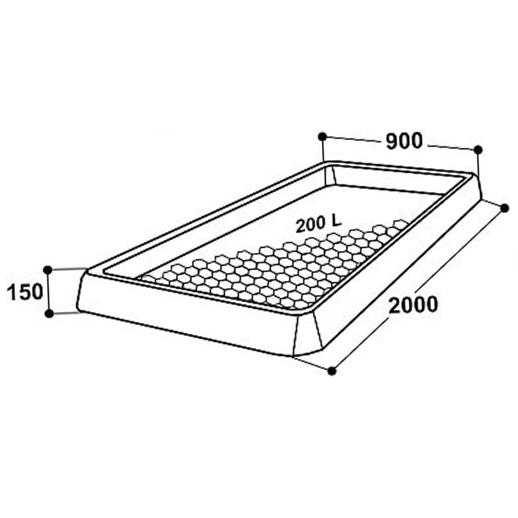 Klauenwanne »Suevia KB200« zur Klauenpflege · 200x90x15cm