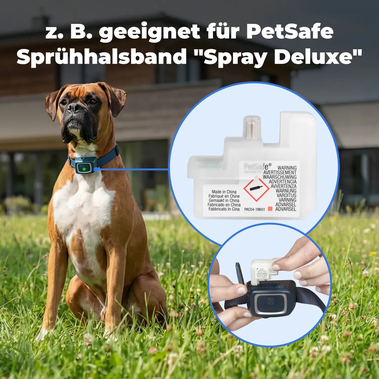 3x Nachfüllpatrone zu Petsafe Sprühhalsband »Spray Deluxe« Citronella · zitrone