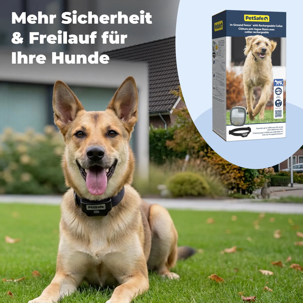 Unsichtbarer Zaun »PetSafe« für Hunde & Katzen Elektrozaun · ab 3,6kg