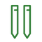 Weidezaunpfähle fest