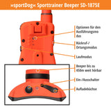 Teletakt »sportDog« Handgerät, Halsband, Beeper · 1,6km, 7-stufig