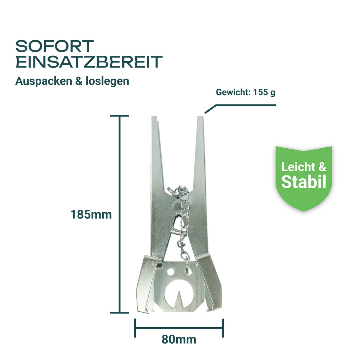 ERPINA® Wühlmaus-Zangenfalle »Pro« mit Köderplatte · sichere Wühlmausbekämpfung