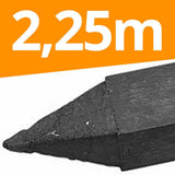 Recyclingpfahl »Vierkant« Zaunpfahl · 7x7cm, 2,25m