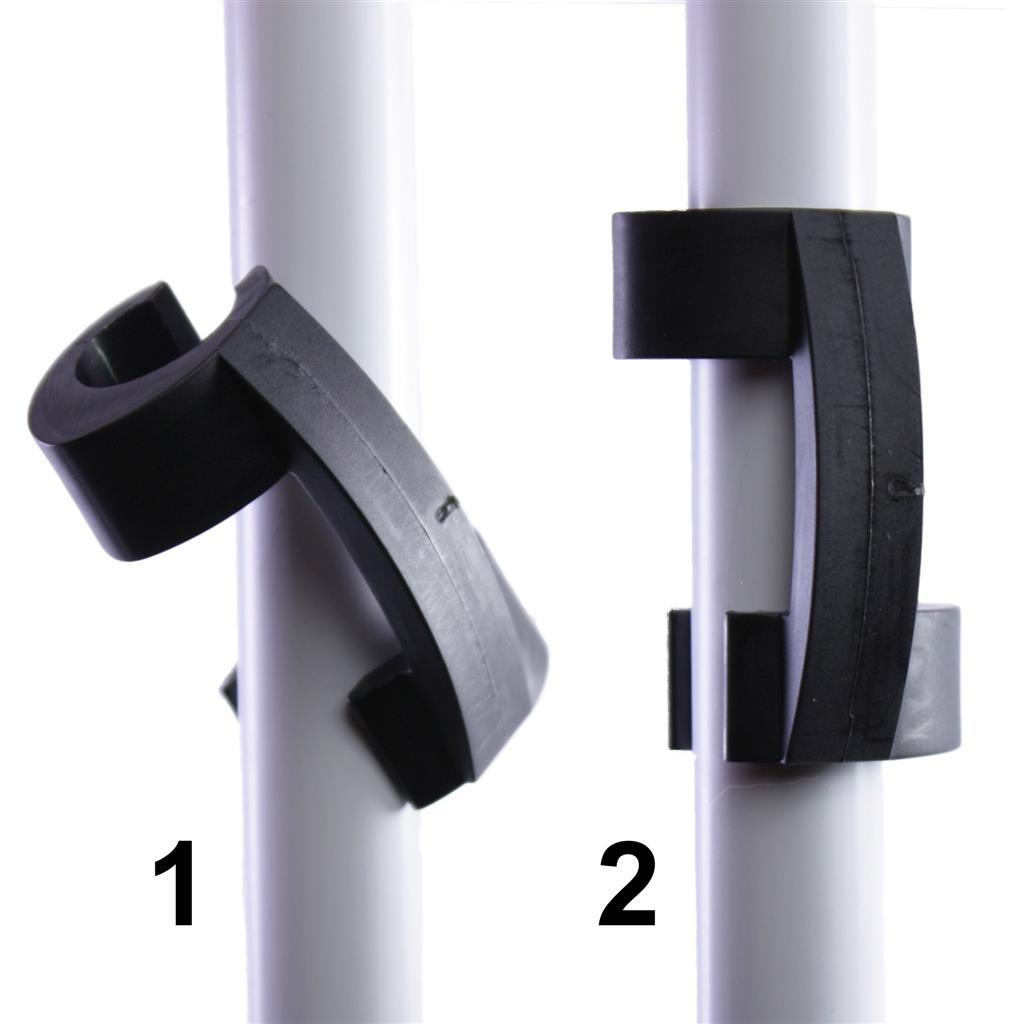 25x Klemmisolator »Kunststoffpfahl« für Ø 19mm Pfahl · Draht