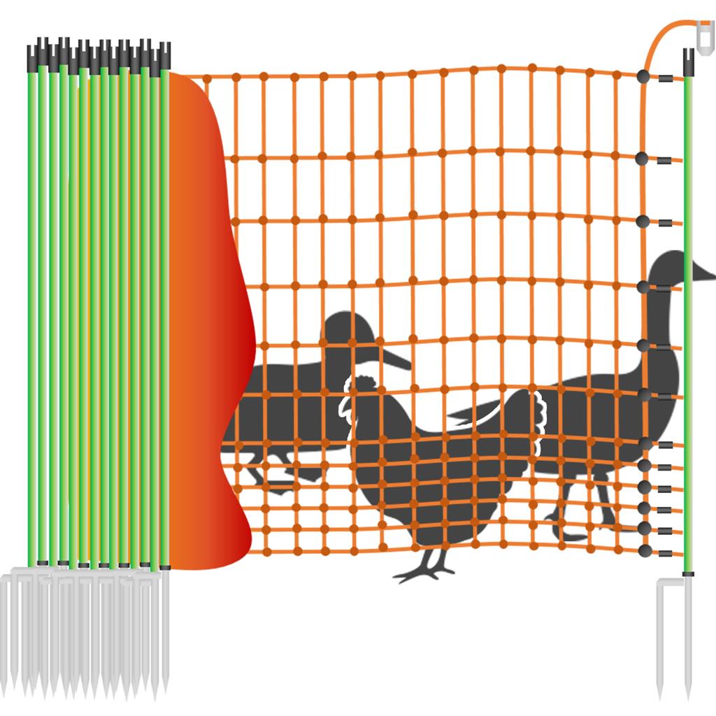 Geflügelzaun »Euronetz« Elektro Hühnernetz · 25m-50m, 112cm