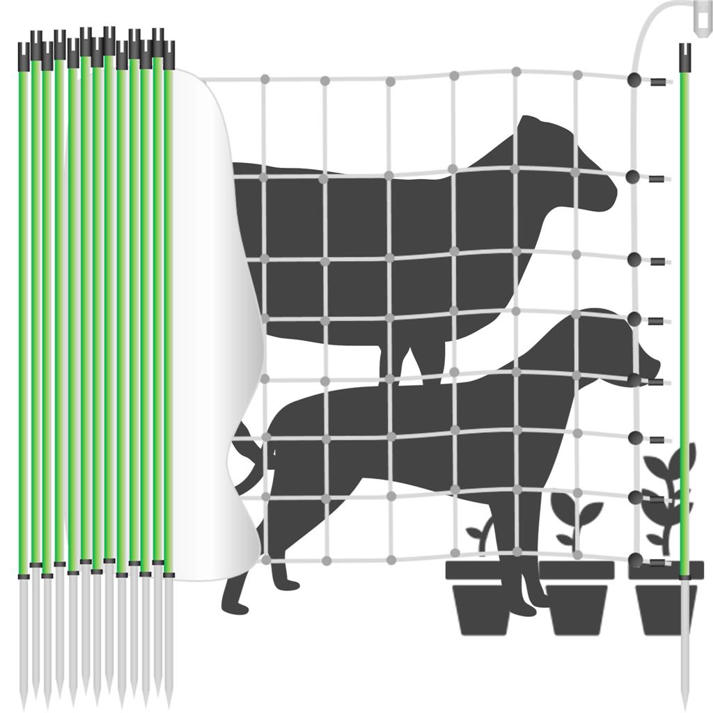 Hobby Schutznetz »Euronetz« Teichnetz, Beet · 50m 1 Spitze, 106cm