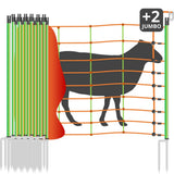 Schafzaun »Euronetz« Elektrozaun · 50m 2 Spitzen, 90cm