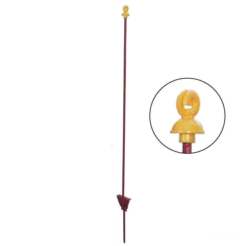 Weidezaunpfähle »Doppelring« 30x, Feder Stahl · oval 5x10mm, 105cm