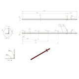 Winkeleisenpfähle »Classic« 20x, harte Böden, Ecken · 3mm, 115cm