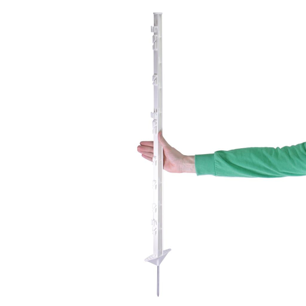 20x Weidezaunpfähle »Dreieckstritt« 105cm Kunststoffpfähle