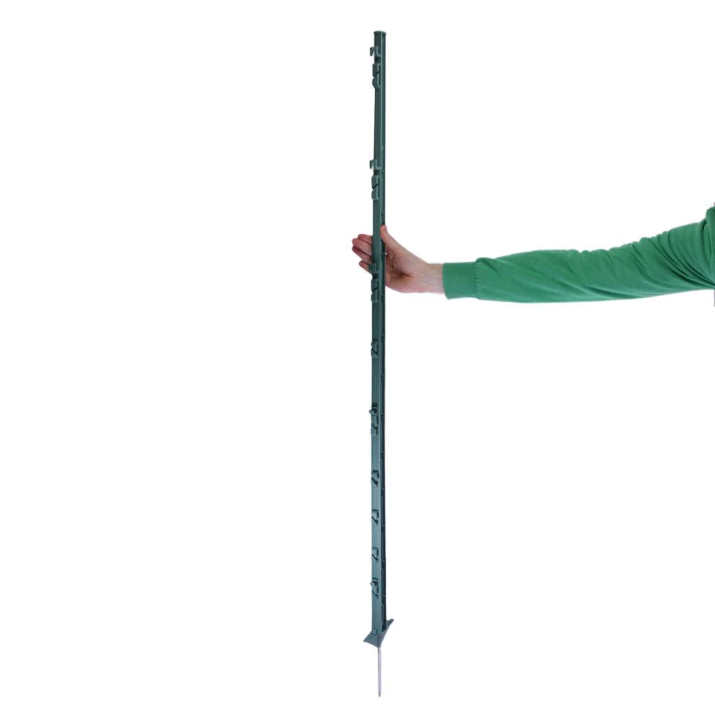 20x Weidezaunpfähle »Dreieckstritt« 150cm Kunststoffpfähle