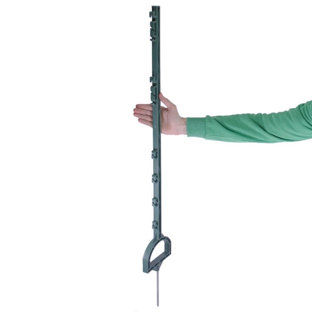 20x Weidezaunpfähle »Steigbügel« 115cm Kunststoff Pfähle