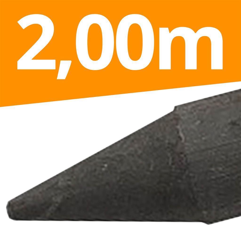 Recycling Pfähle »Rund« Zaunpfosten · 8cm, 2,00m