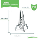 ERPINA® Wühlmaus-Zangenfalle »Pro« mit Köderplatte · sichere Wühlmausbekämpfung