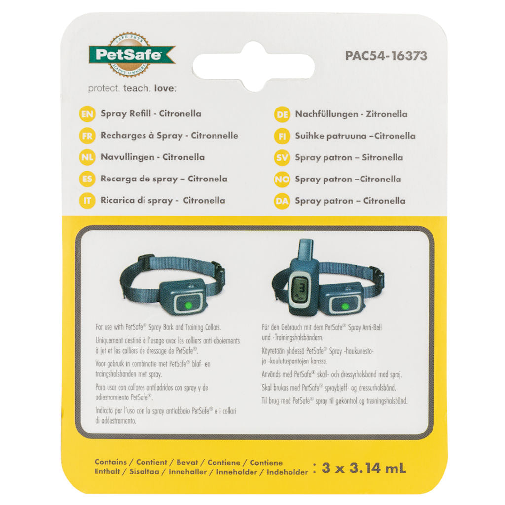 3x Nachfüllpatrone zu Petsafe Sprühhalsband »Spray Deluxe« Citronella · zitrone