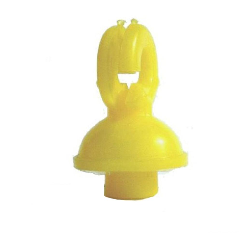 25x Kopfisolator »Doppelring« für Federstahlpfahl 7mm