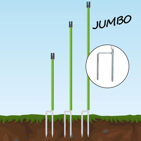 Elektronetz »Euronetz Jumbo« Ersatzpfahl · 2 Spitzen, 106cm
