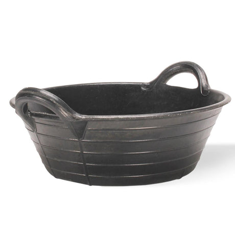 Flexibler Futtertrog »Gummi« in 4 Größen · schwarz