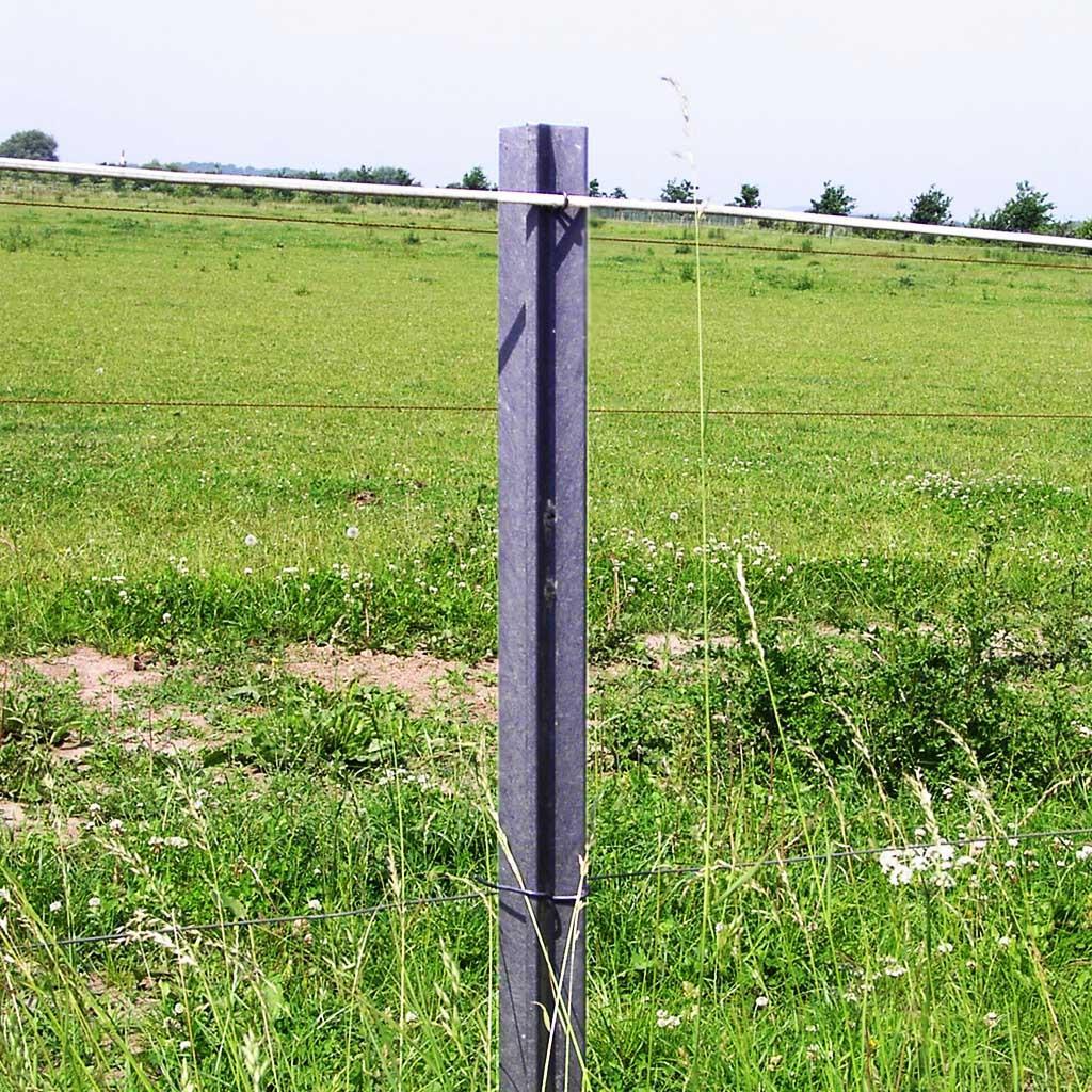 Recyclingpfäle »Kreuz« Zaun Pfosten · 7x7cm, 1,50m
