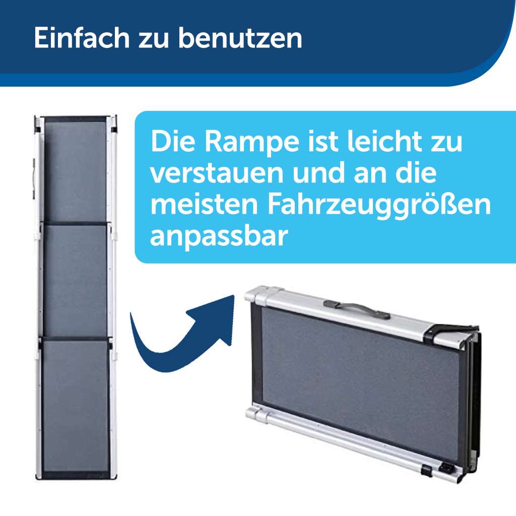 Hunderampe Deluxe »Tri-Scope« bis 178cm · bis 136kg
