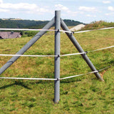 Recyclingpfähle »Rund« Zaun Pfosten · 4,5cm, 1,50m