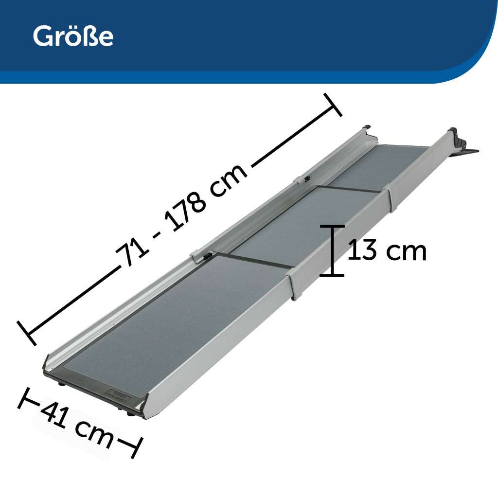 Hunderampe Deluxe »Tri-Scope« bis 178cm · bis 136kg