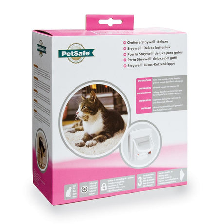 Elektronische Katzenklappe »Infrarot« Haustiertür · 175x168mm, weiß