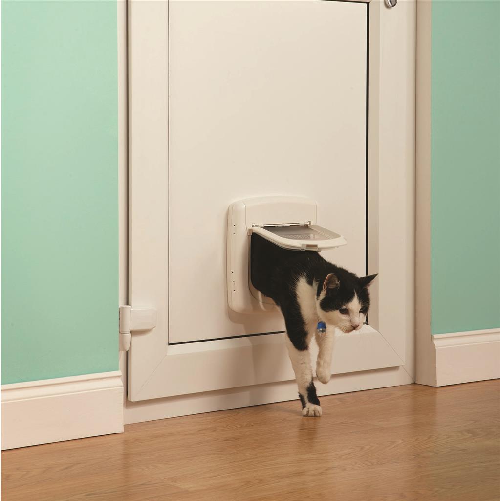 Elektronische Katzenklappe »Infrarot« Haustiertür · 175x168mm, weiß