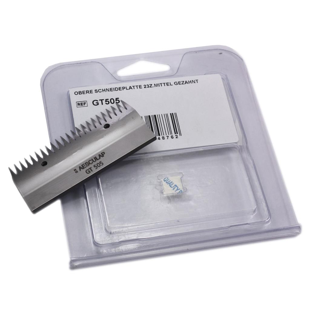 Scherkamm »Aesculap GT 505« obere Schneidplatte 23 Zähne
