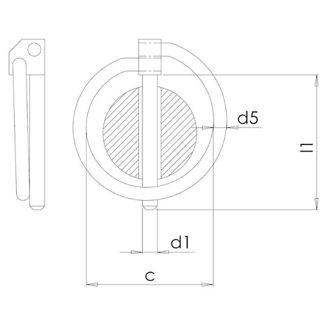 Klapp Stecker »Classic« sichert, verschließt · 11mm 50 Stück