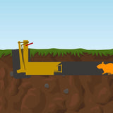 Wühlmausschussgerät »Set« Schussfalle inkl. 50 Platzpatronen