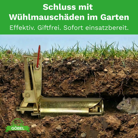 Wühlmausschussgerät »Set« Schussfalle inkl. 50 Platzpatronen
