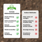 2x Wühlmausschussgerät »Set« Wühlmausfallen inkl. 50 Platzpatronen