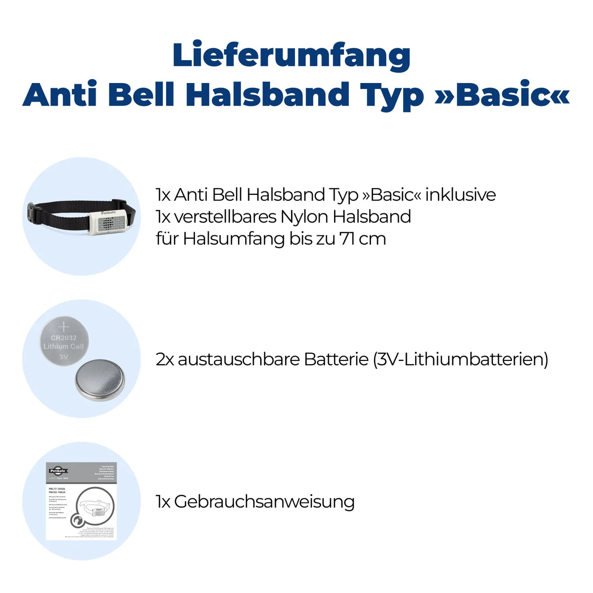 Anti Bell Halsband »Basic« PetSafe Ultraschall Halsband
