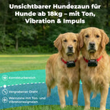 Unsichtbarer Hundezaun »Super« Zusatzhalsband mit Ton, Impuls & Vibration