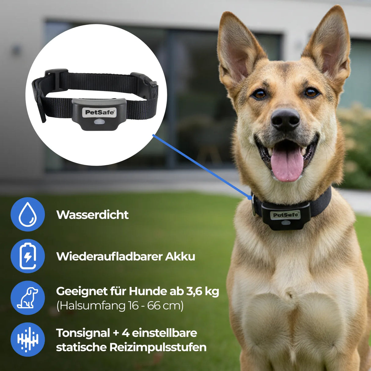 Unsichtbarer Haustierzaun »Add-A-Dog« Zusatz Halsband · Akku, 4-stufig