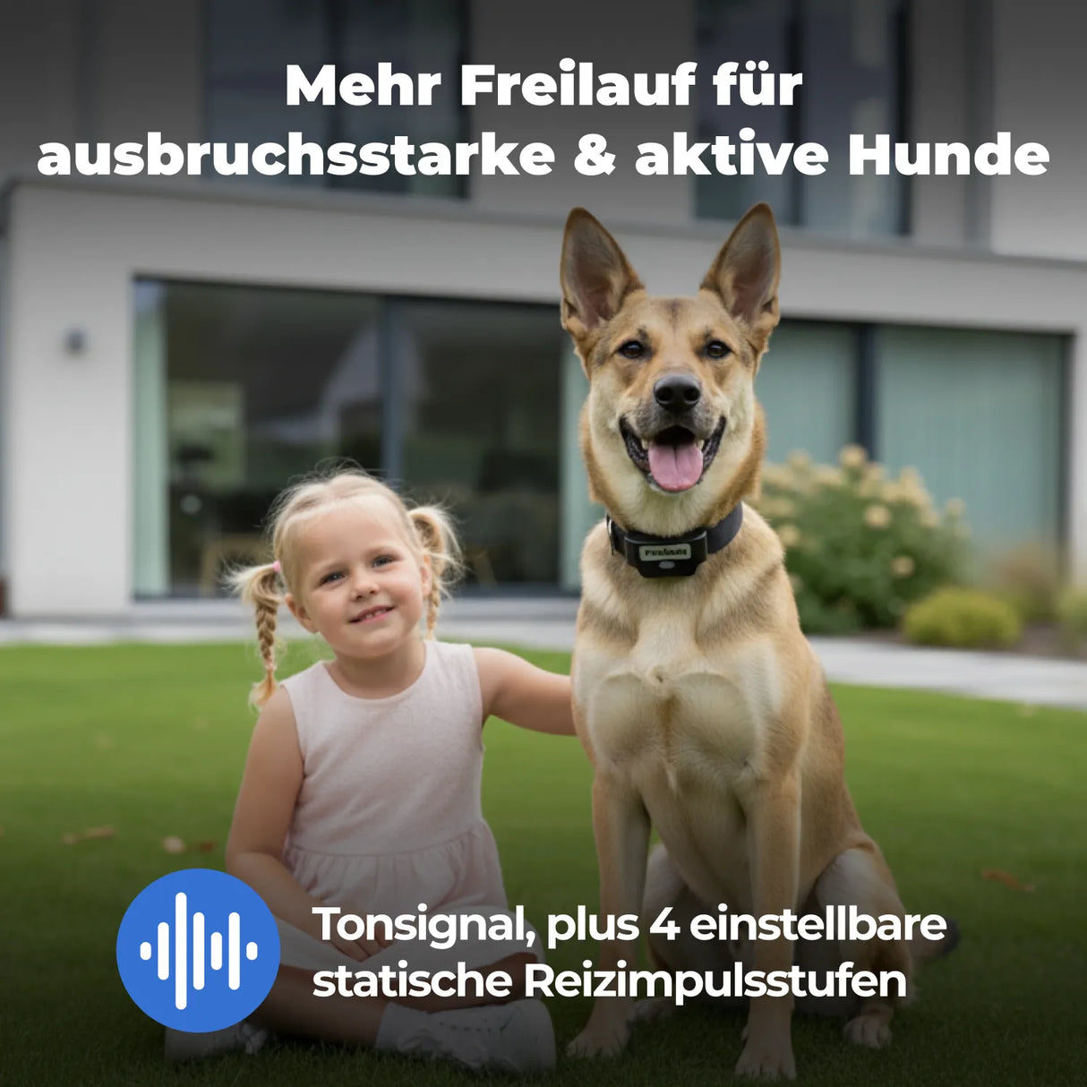 Unsichtbarer Haustierzaun »Add-A-Dog« Zusatz Halsband · Akku, 4-stufig