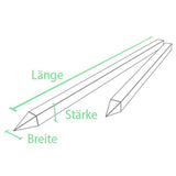 55 x Recyclingpfahl »Vierkant« 2,25m 7x7cm Palette