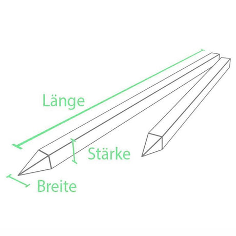 Recyclingpfahl »Rund, Eckig, Kreuz« über 175cm