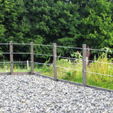 45 x Recycling Pfähle »Vierkant« 1,75m 9x9cm Palette