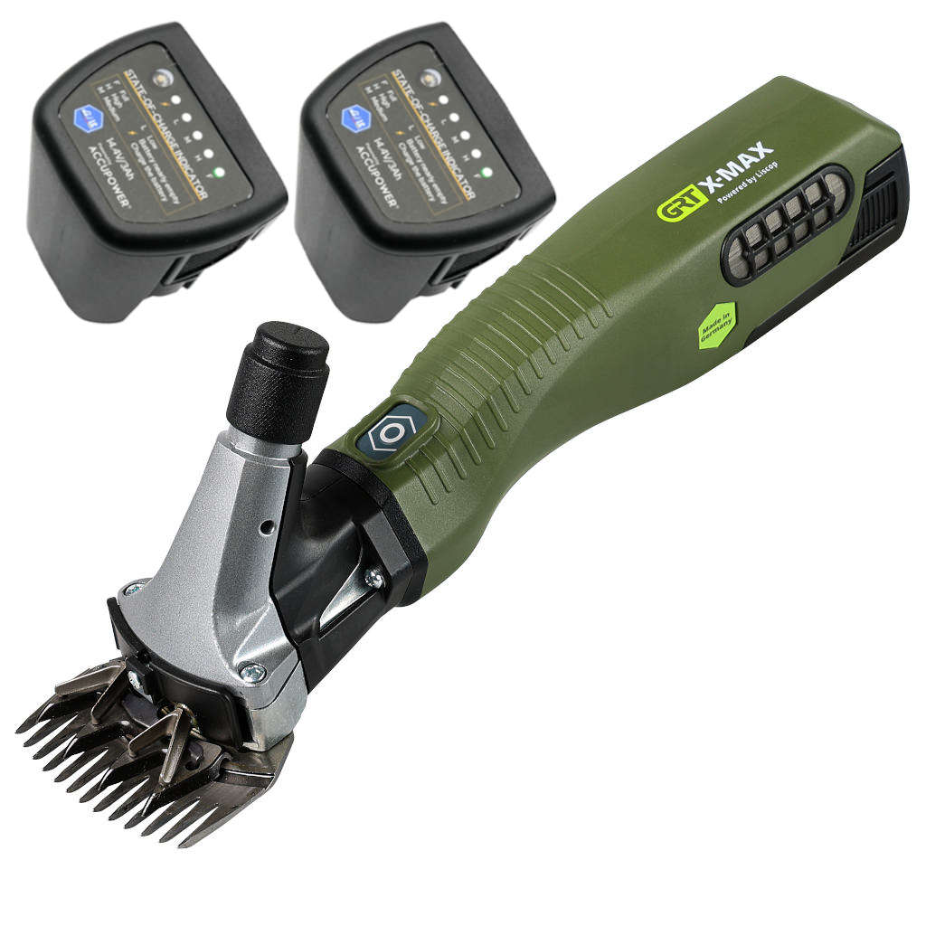 GRT »X-MAX« Schermaschine für Schafe mit 2 Akkus