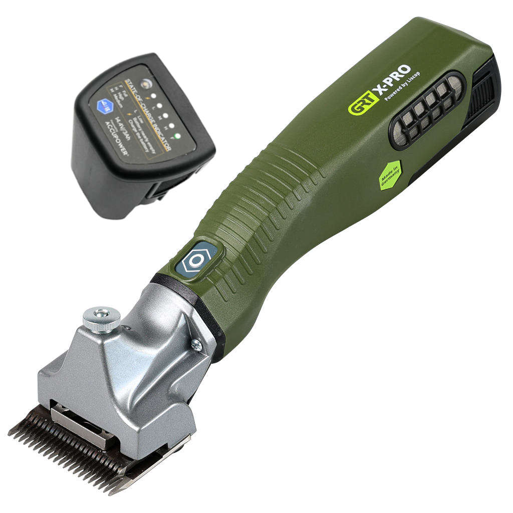 GRT »X-PRO« Schermaschine für Rinder mit 1 Akku